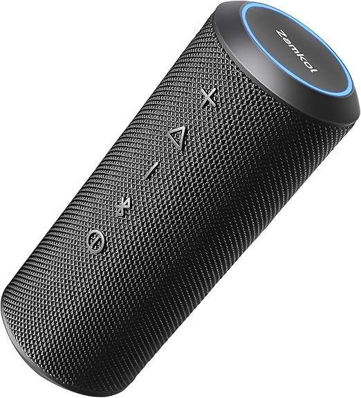 zamkol ipx7 防水蓝牙音箱,便携式无线蓝牙音箱,24 小时长待机播放